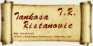 Tankosa Ristanović vizit kartica